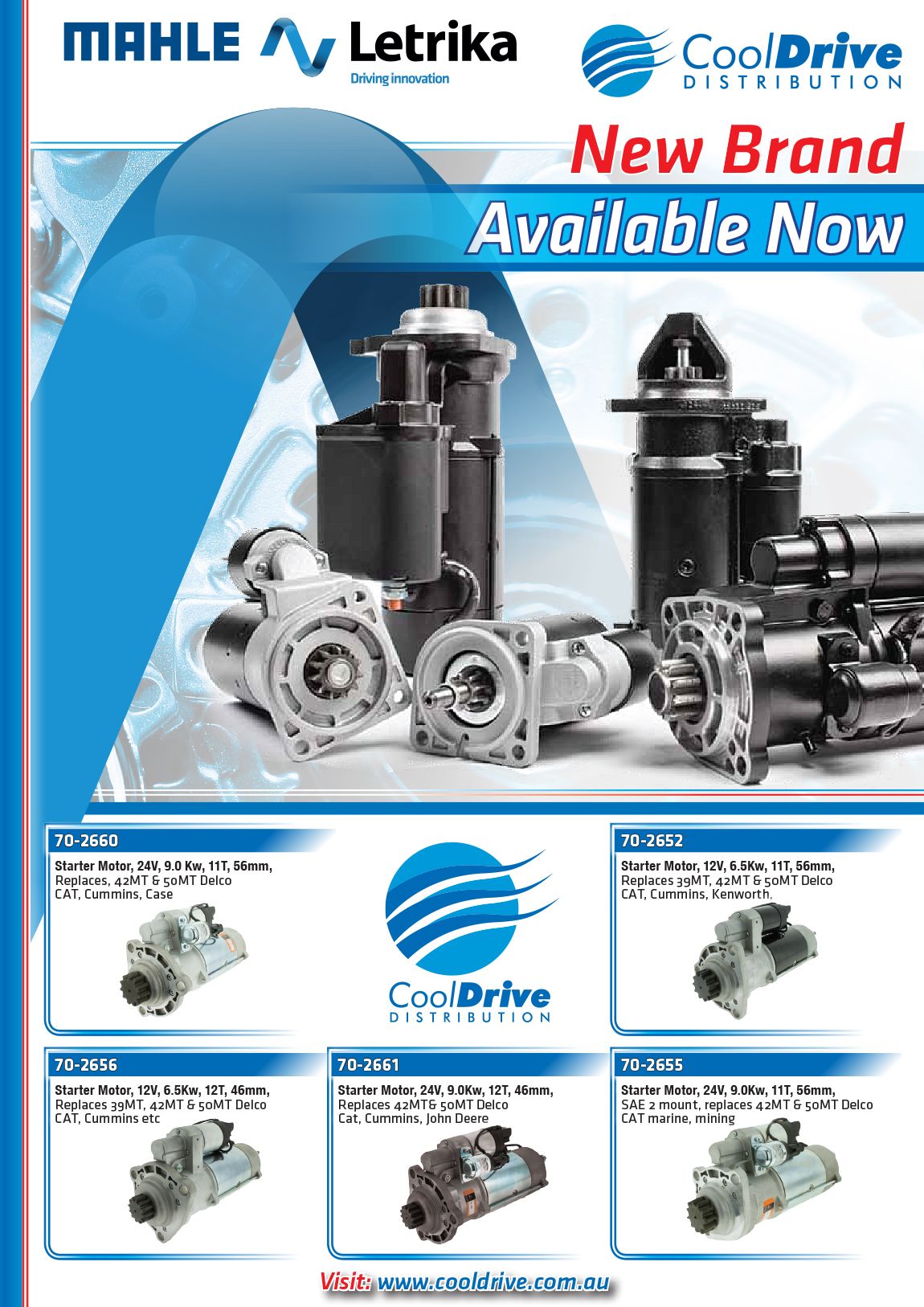 CoolDrive Auto Parts MAHLE Letrika Joins CoolDrive